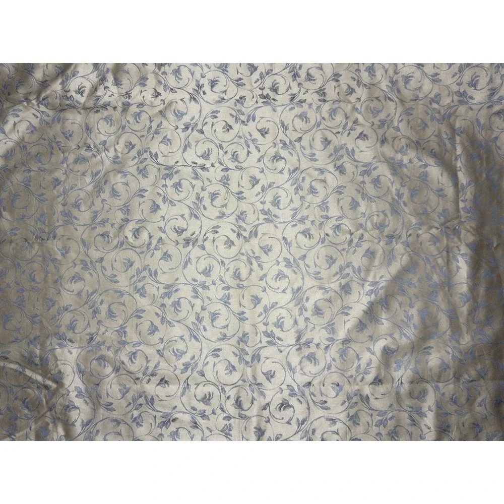 Nancy Koltes Sham‎ Set KING Arabesque floral Vine Scroll Italy Sateen Botanical
